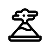 vulcano line icon. Clean and minimalist icon for websites, mobile apps, presentations, and logos. Fully scalable and customizable for any project. vector