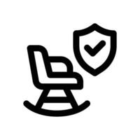 life insurance line icon. Clean and minimalist icon for websites, mobile apps, presentations, and logos. Fully scalable and customizable for any project. vector