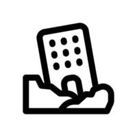 earthquake line icon. Clean and minimalist icon for websites, mobile apps, presentations, and logos. Fully scalable and customizable for any project. vector