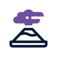 vulcano dual tone icon. Sleek and modern icon for websites, mobile apps, marketing materials, and corporate design. Fully scalable and ready to use. vector