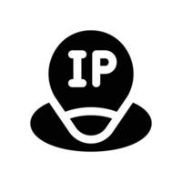 ip address glyph icon. Strong and solid icon for websites, mobile interfaces, presentations, and visual branding. High quality and easy to edit. vector