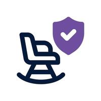 life insurance dual tone icon. Sleek and modern icon for websites, mobile apps, marketing materials, and corporate design. Fully scalable and ready to use. vector