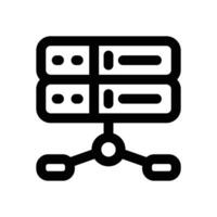 hosting line icon. Clean and minimalist icon for websites, mobile apps, presentations, and logos. Fully scalable and customizable for any project. vector