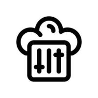 cloud setting line icon. Clean and minimalist icon for websites, mobile apps, presentations, and logos. Fully scalable and customizable for any project. vector