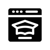 website glyph icon. Strong and solid icon for websites, mobile interfaces, presentations, and visual branding. High quality and easy to edit. vector