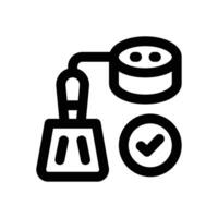 data cleansing line icon. Clean and minimalist icon for websites, mobile apps, presentations, and logos. Fully scalable and customizable for any project. vector