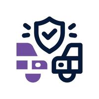 car accident dual tone icon. Sleek and modern icon for websites, mobile apps, marketing materials, and corporate design. Fully scalable and ready to use. vector