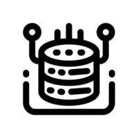 database line icon. Clean and minimalist icon for websites, mobile apps, presentations, and logos. Fully scalable and customizable for any project. vector