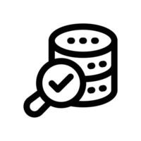 search data line icon. Clean and minimalist icon for websites, mobile apps, presentations, and logos. Fully scalable and customizable for any project. vector