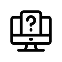 ask line icon. Clean and minimalist icon for websites, mobile apps, presentations, and logos. Fully scalable and customizable for any project. vector
