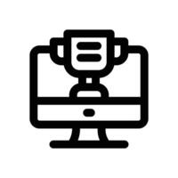 trophy line icon. Clean and minimalist icon for websites, mobile apps, presentations, and logos. Fully scalable and customizable for any project. vector