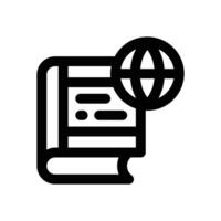 global learning line icon. Clean and minimalist icon for websites, mobile apps, presentations, and logos. Fully scalable and customizable for any project. vector
