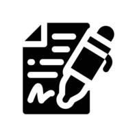 contract glyph icon. Strong and solid icon for websites, mobile interfaces, presentations, and visual branding. High quality and easy to edit. vector