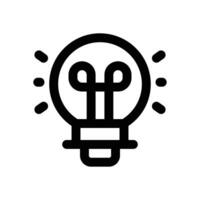 idea line icon. Clean and minimalist icon for websites, mobile apps, presentations, and logos. Fully scalable and customizable for any project. vector