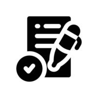 correction glyph icon. Strong and solid icon for websites, mobile interfaces, presentations, and visual branding. High quality and easy to edit. vector