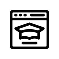 website line icon. Clean and minimalist icon for websites, mobile apps, presentations, and logos. Fully scalable and customizable for any project. vector