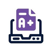 score dual tone icon. Sleek and modern icon for websites, mobile apps, marketing materials, and corporate design. Fully scalable and ready to use. vector