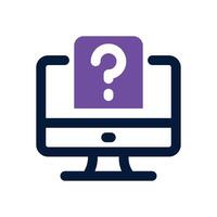 ask dual tone icon. Sleek and modern icon for websites, mobile apps, marketing materials, and corporate design. Fully scalable and ready to use. vector