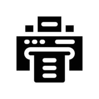 printer glyph icon. Strong and solid icon for websites, mobile interfaces, presentations, and visual branding. High quality and easy to edit. vector