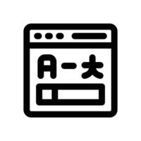 translator line icon. Clean and minimalist icon for websites, mobile apps, presentations, and logos. Fully scalable and customizable for any project. vector