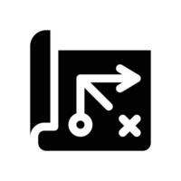 business plan glyph icon. Strong and solid icon for websites, mobile interfaces, presentations, and visual branding. High quality and easy to edit. vector