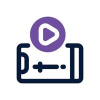 tutorial dual tone icon. Sleek and modern icon for websites, mobile apps, marketing materials, and corporate design. Fully scalable and ready to use. vector