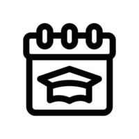 calendar line icon. Clean and minimalist icon for websites, mobile apps, presentations, and logos. Fully scalable and customizable for any project. vector