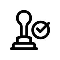 approvement line icon. Clean and minimalist icon for websites, mobile apps, presentations, and logos. Fully scalable and customizable for any project. vector