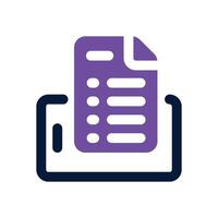 test dual tone icon. Sleek and modern icon for websites, mobile apps, marketing materials, and corporate design. Fully scalable and ready to use. vector