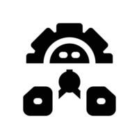 file management glyph icon. Strong and solid icon for websites, mobile interfaces, presentations, and visual branding. High quality and easy to edit. vector