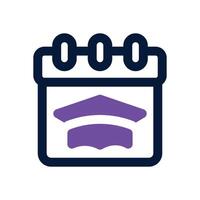 calendar dual tone icon. Sleek and modern icon for websites, mobile apps, marketing materials, and corporate design. Fully scalable and ready to use. vector