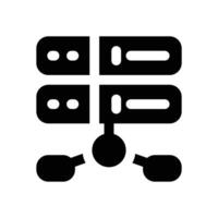 hosting glyph icon. Strong and solid icon for websites, mobile interfaces, presentations, and visual branding. High quality and easy to edit. vector