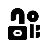 pre release access glyph icon. Strong and solid icon for websites, mobile interfaces, presentations, and visual branding. High quality and easy to edit. vector