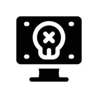 hacking glyph icon. Strong and solid icon for websites, mobile interfaces, presentations, and visual branding. High quality and easy to edit. vector