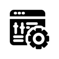 panel control glyph icon. Strong and solid icon for websites, mobile interfaces, presentations, and visual branding. High quality and easy to edit. vector