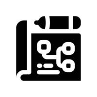blueprint glyph icon. Strong and solid icon for websites, mobile interfaces, presentations, and visual branding. High quality and easy to edit. vector