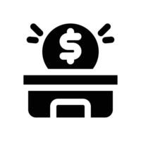crowdfunding glyph icon. Strong and solid icon for websites, mobile interfaces, presentations, and visual branding. High quality and easy to edit. vector