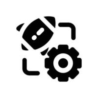 agile glyph icon. Strong and solid icon for websites, mobile interfaces, presentations, and visual branding. High quality and easy to edit. vector