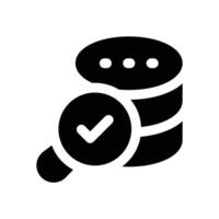 search data glyph icon. Strong and solid icon for websites, mobile interfaces, presentations, and visual branding. High quality and easy to edit. vector