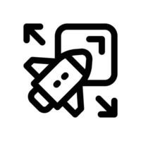 scalable line icon. Clean and minimalist icon for websites, mobile apps, presentations, and logos. Fully scalable and customizable for any project. vector