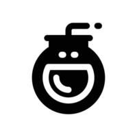 bomb glyph icon. Strong and solid icon for websites, mobile interfaces, presentations, and visual branding. High quality and easy to edit. vector
