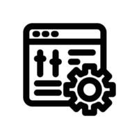 panel control line icon. Clean and minimalist icon for websites, mobile apps, presentations, and logos. Fully scalable and customizable for any project. vector