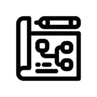 blueprint line icon. Clean and minimalist icon for websites, mobile apps, presentations, and logos. Fully scalable and customizable for any project. vector