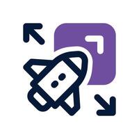 scalable dual tone icon. Sleek and modern icon for websites, mobile apps, marketing materials, and corporate design. Fully scalable and ready to use. vector
