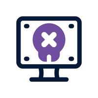 hacking dual tone icon. Sleek and modern icon for websites, mobile apps, marketing materials, and corporate design. Fully scalable and ready to use. vector