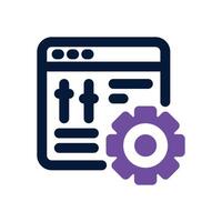 panel control dual tone icon. Sleek and modern icon for websites, mobile apps, marketing materials, and corporate design. Fully scalable and ready to use. vector
