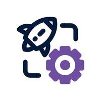 agile dual tone icon. Sleek and modern icon for websites, mobile apps, marketing materials, and corporate design. Fully scalable and ready to use. vector