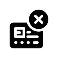 credit limit glyph icon. Strong and solid icon for websites, mobile interfaces, presentations, and visual branding. High quality and easy to edit. vector