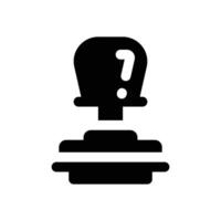 rubber stamp glyph icon. Strong and solid icon for websites, mobile interfaces, presentations, and visual branding. High quality and easy to edit. vector