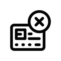 credit limit line icon. Clean and minimalist icon for websites, mobile apps, presentations, and logos. Fully scalable and customizable for any project. vector